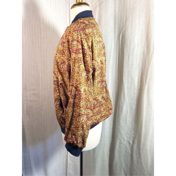 Y2k Embroidered Reversible Paisley Lightweight Jacket - Size M - Picture 5 of 6